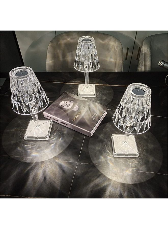 Decorative Crystal Lamp Clear 30cm - Image 5
