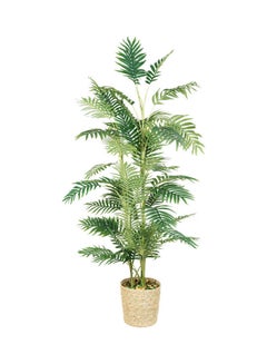Generic Areca Faux Artificial Plant Dypsis Lutescens Plant 03 Trunks With 40 Branches For Decoration Green 140cm  - Image 2