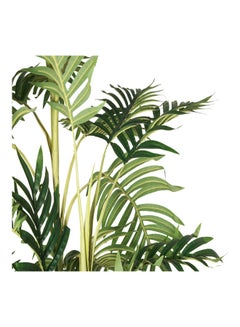 Generic Areca Faux Artificial Plant Dypsis Lutescens Plant 03 Trunks With 40 Branches For Decoration Green 140cm  - Image 3