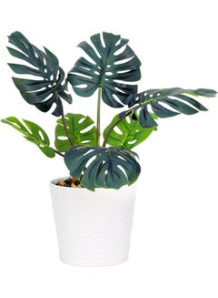Generic 7-Leaves Artificial Premium Monstera Deliciosa Plant For Home,Hotel,Office Decoration Green 60cm  - Image 3
