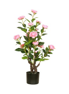 Generic Camellia Faux Artificial Plant For Decoration Pink/Green 80cm  - Image 1