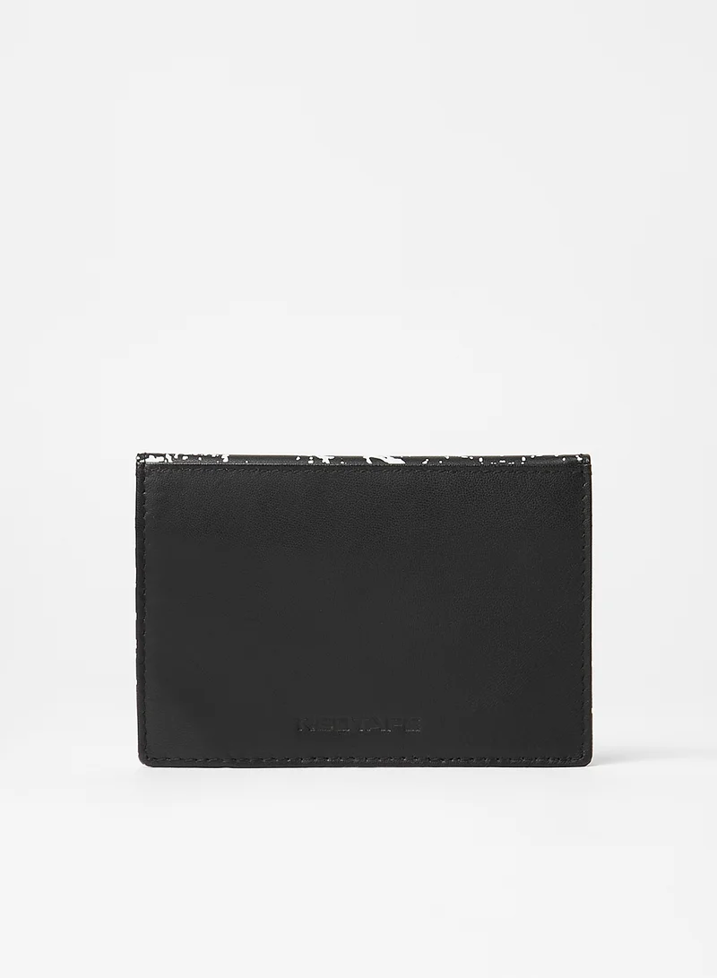 Red Tape Casual Men Leather Card Holder Black