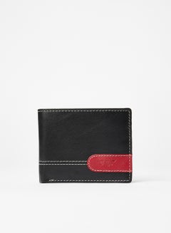 Red Tape Casual Fold Men's Wallet Black/Red  - Image 1