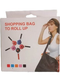 Generic Portable Roll Up Case Shopping Bag Foldable Travel Storage Pouch Black  - Image 3