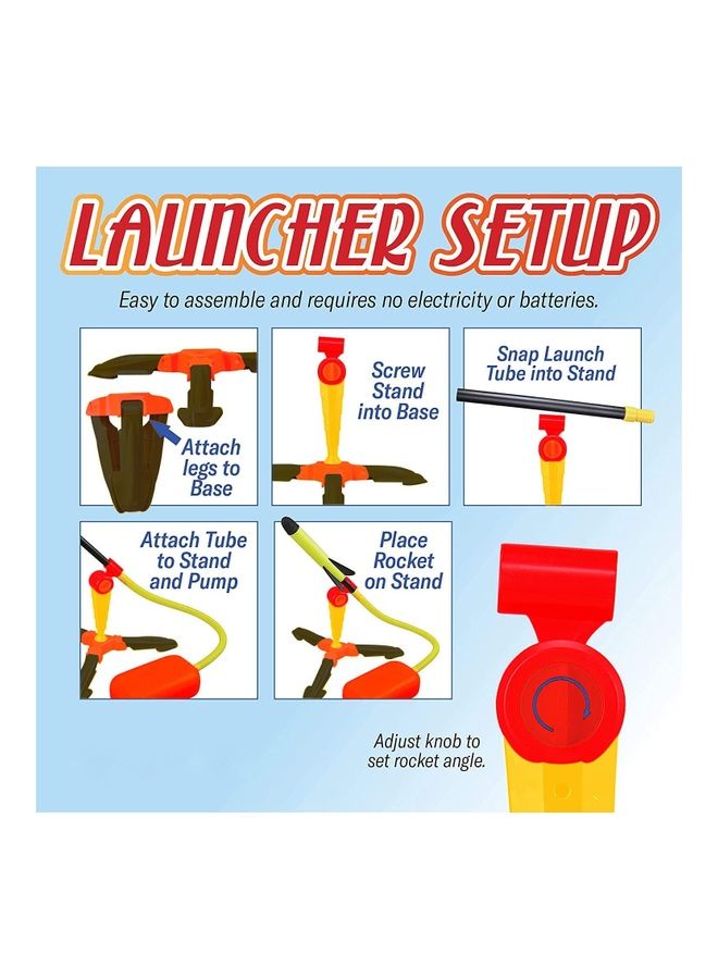 Air Rocket Launcher Outdoor Toy for Kids 29x11x29cm - Image 4