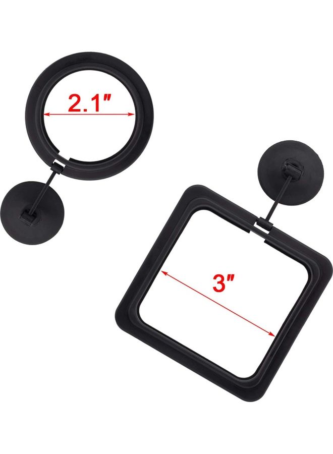 Fish Feeding Ring Square With Suction Cup Black 10cm - Image 3