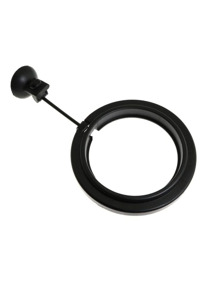 Generic Fish Feeding Ring Round with Suction Cup Black 7.5cm  - Image 1