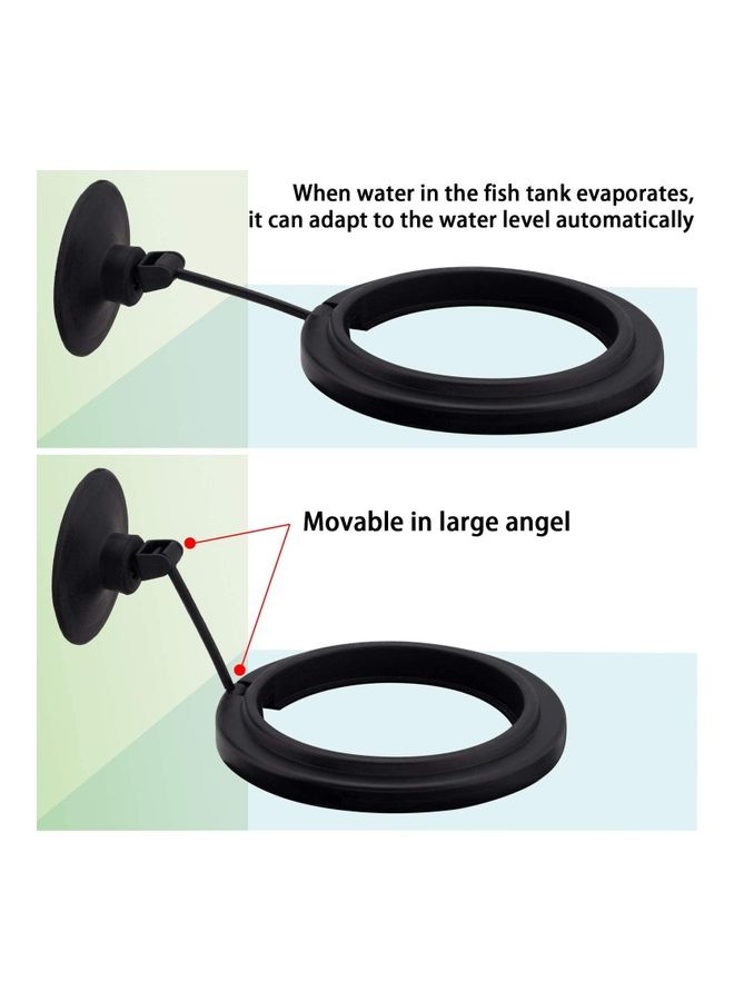 Generic Fish Feeding Ring Round with Suction Cup Black 7.5cm  - Image 4