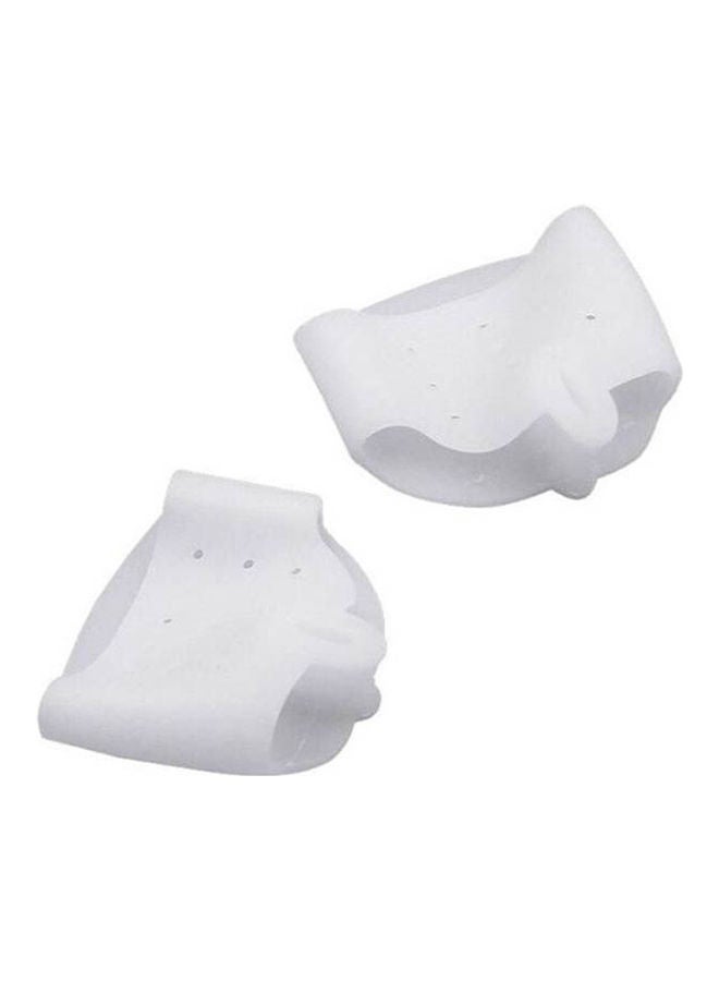 فواصل لحماية أصابع القدم وتصحيح ورم إبهام القدم، للجنسين،  قطعتان - لون أبيض. - Image 2