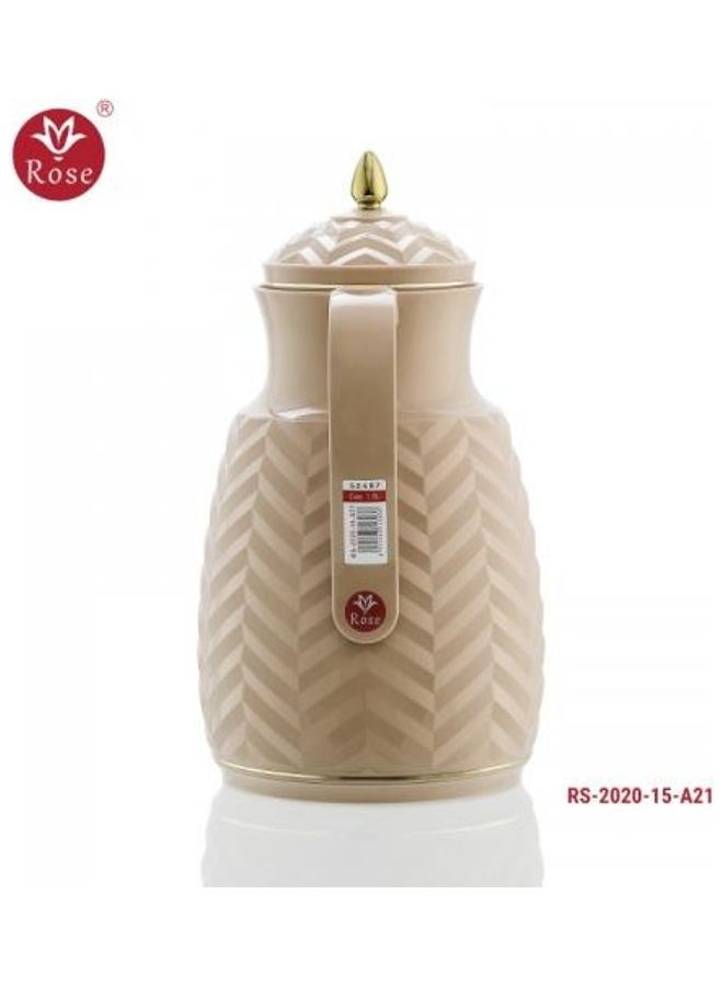 Rose Modern Design Attractive Thermos Beige 17 x 12 x 25cm - Image 2