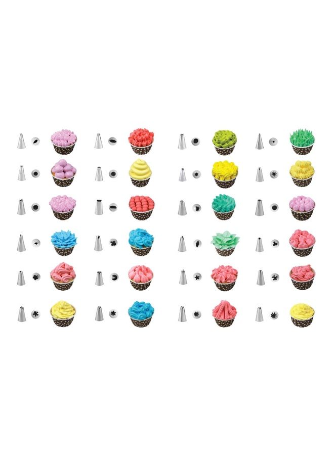 46-Piece Cake Decoration Tool Kit Set Multicolour 38.5x28x7.5cm - v1630839143/N50636759A_6