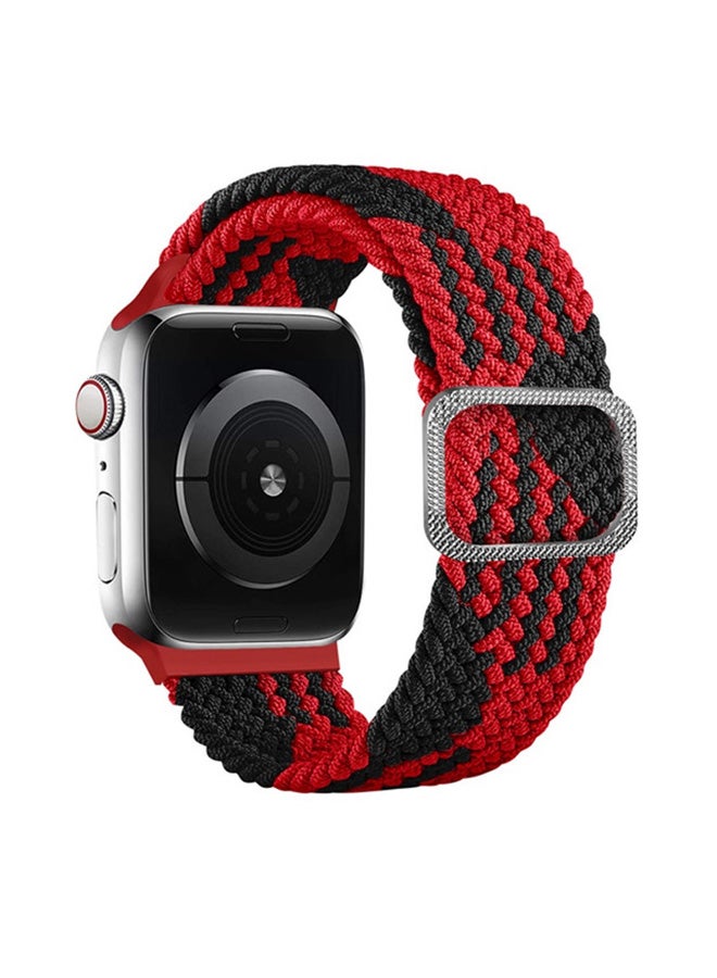 FITME Woven Fabric Band for Apple Watch 38/40/41mm Black/Red - Image 1
