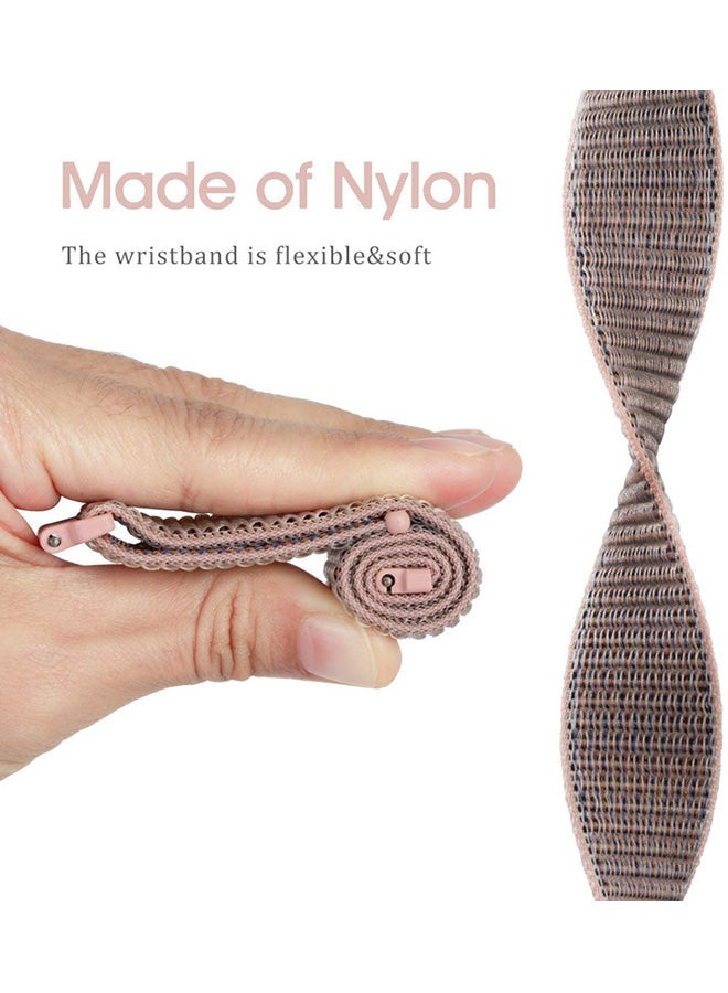 FITME Nylon loop Replacement Bands For 20mm Watches Pink  - Image 3