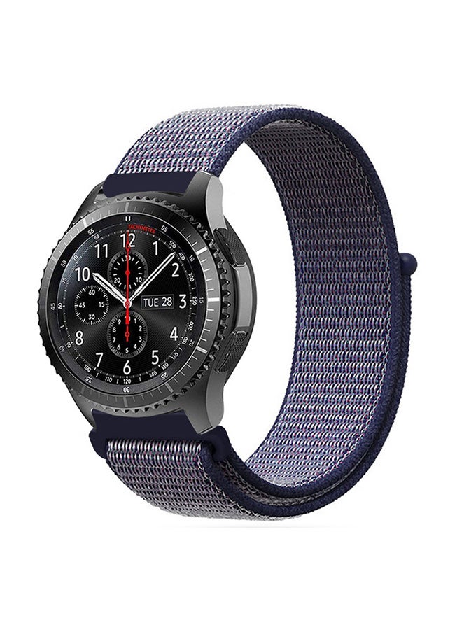 FITME Nylon loop Replacement Bands For 22mm Watches Blue - Image 2