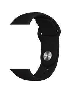 FITME 2-Piece Silicone band for Apple Watch 42/44/45/49 mm Small/Large Black  - Image 2