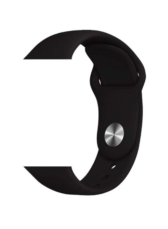 FITME - 2-Piece Silicone band for Apple Watch 42/44/45/49 mm Small/Large Black - Image 1
