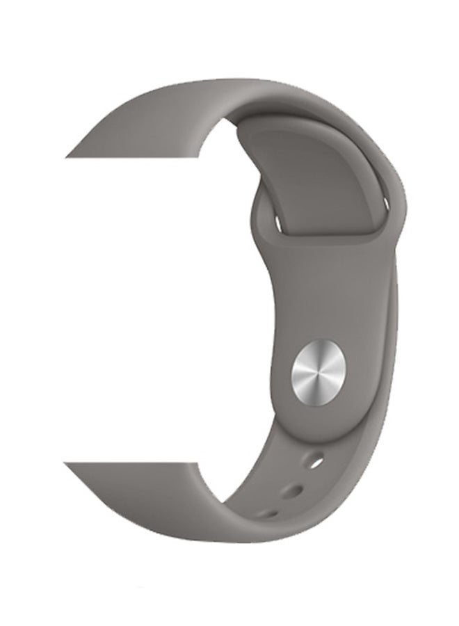 FITME - 2-Piece Silicone band for Apple Watch 42/44/45/49 mm Small/Large Grey - Image 1