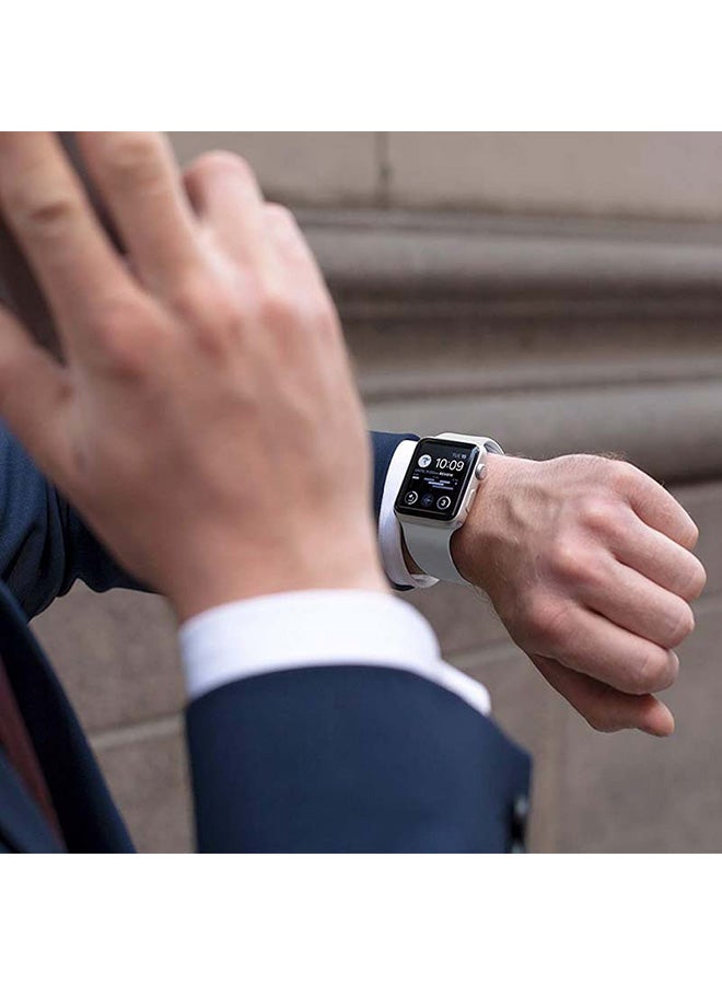 FITME - 2-Piece Silicone band for Apple Watch 42/44/45/49 mm Small/Large Grey - Image 1
