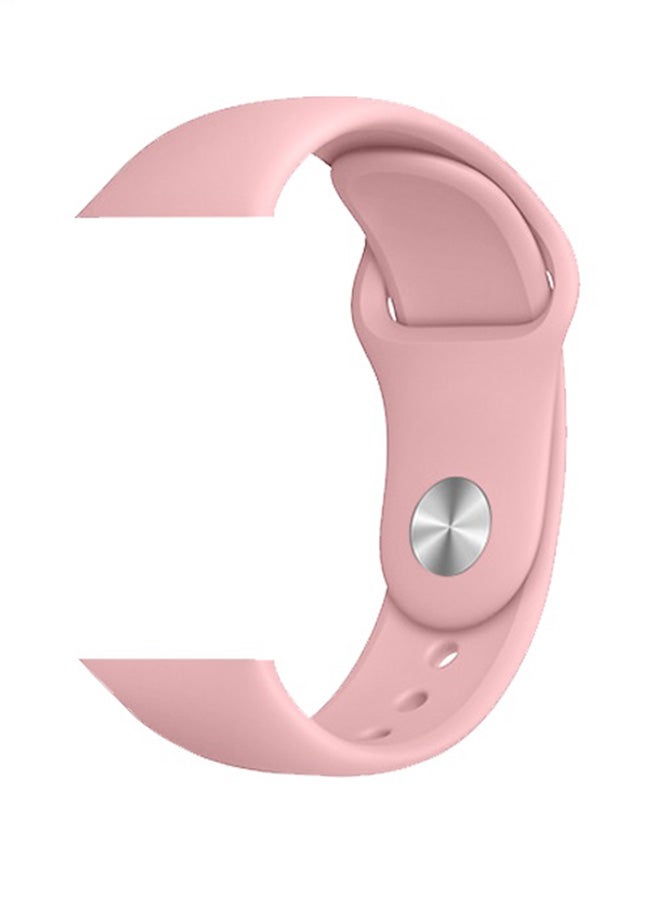 2-Piece Silicone band for Apple Watch 42/44/45/49 mm Small/Large Pink