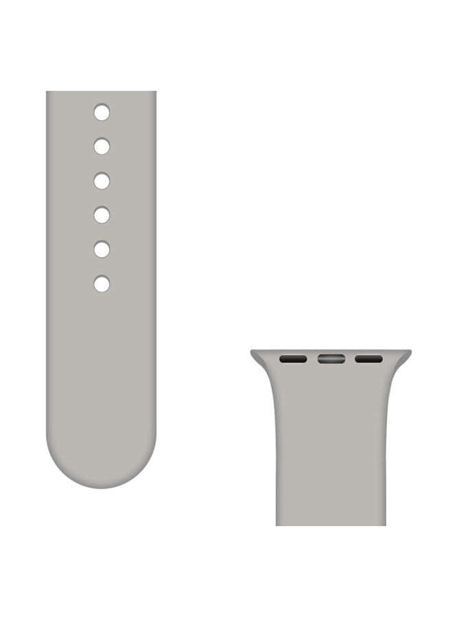 FITME - 2-Piece Silicone band for Apple Watch 38/40/41mm Small/Large Grey - Image 1
