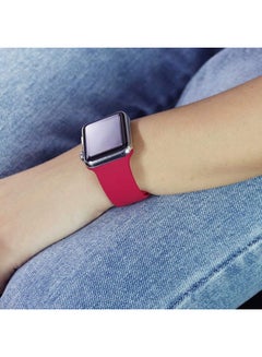 FITME 2-Piece Silicone band for Apple Watch 38/40/41mm Small/Large Maroon  - Image 5