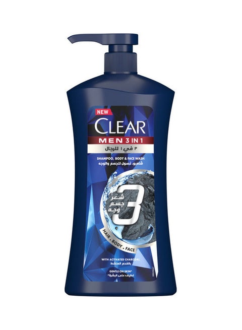 3 In 1 Clear Male Shampoo 900ml