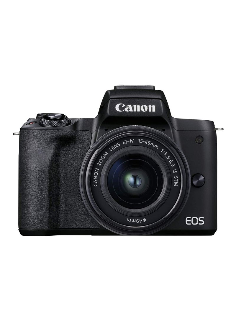 كانون - مجموعة EOS M50 Mark II + Ef-M مقاس 15-45 مم باللون الأسود - Image 1