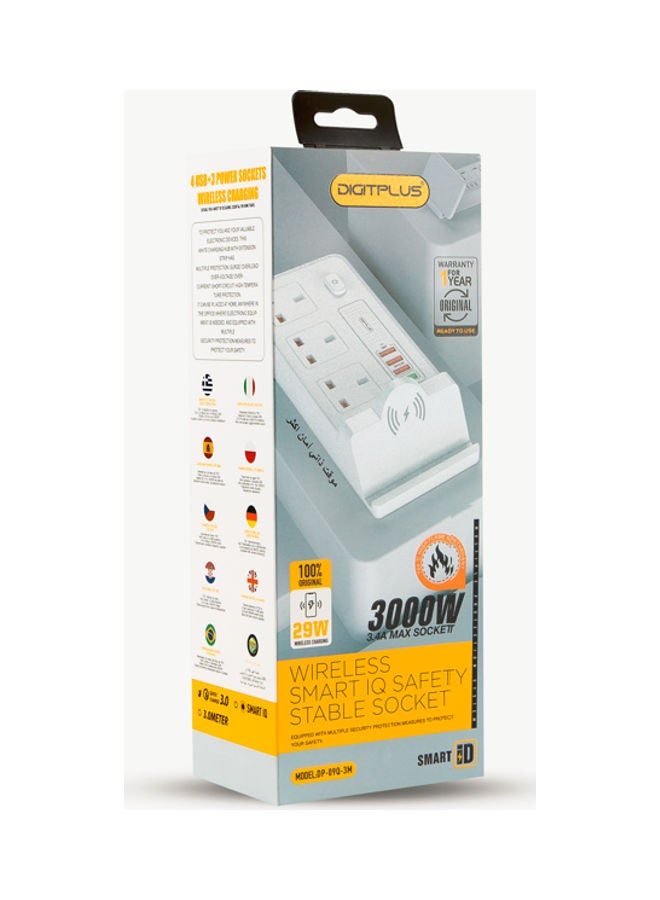 ديجيتبلس مقبس لاسلكي أبيض 15سم - Image 3