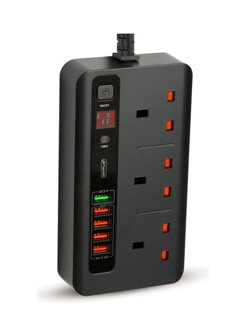 Power Socket Black 13cm