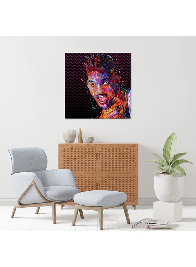 Will Smith MDF Wall Art Multicolour 30 X 30cm - Image 2