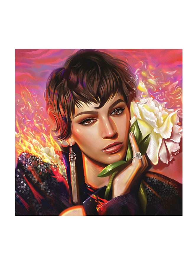 Ursula Corbero Tokyo La Casa DE Papel MDF Wall Art Multicolour 30 X 30cm - Image 1