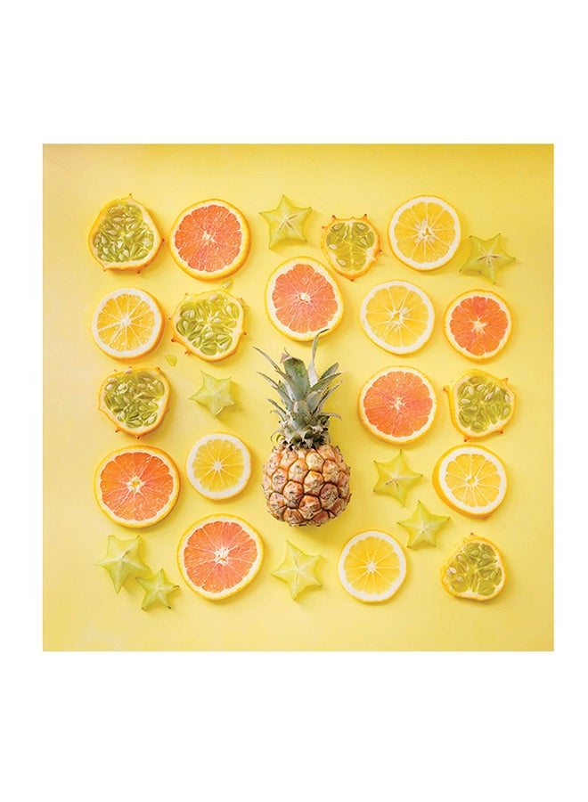 Simple Fruits MDF Wall Art Multicolour 30 X 30cm - Image 1