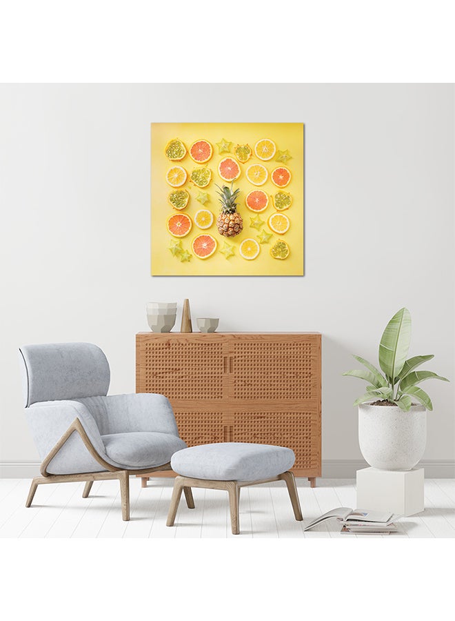 Simple Fruits MDF Wall Art Multicolour 30 X 30cm - Image 2