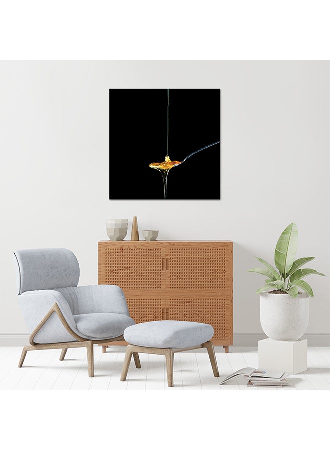 Honey MDF Wall Art Multicolour 30 X 30cm - Image 2