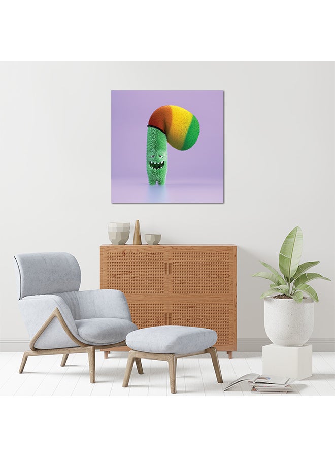 English Letters P MDF Wall Art Multicolour 30 X 30cm - Image 2