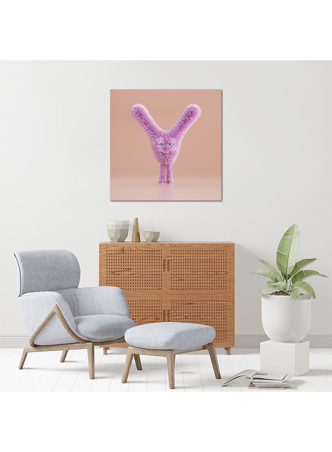 English Letters Y MDF Wall Art Multicolour 30 X 30cm - Image 2