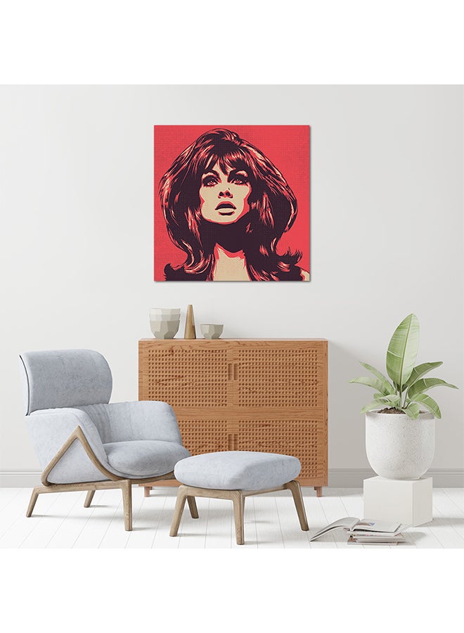 Women MDF Wall Art Multicolour 30 X 30cm - Image 2