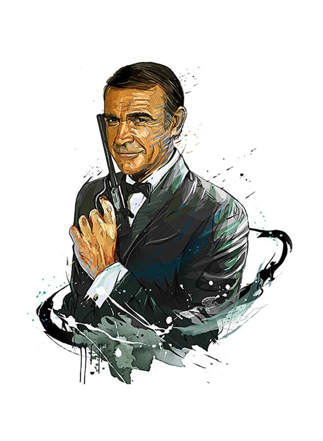 فن الجدار MDF لجيمس بوند 007 شون كونري - Image 1
