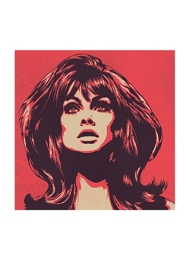 Women MDF Wall Art Multicolour 30 X 30cm - Image 1