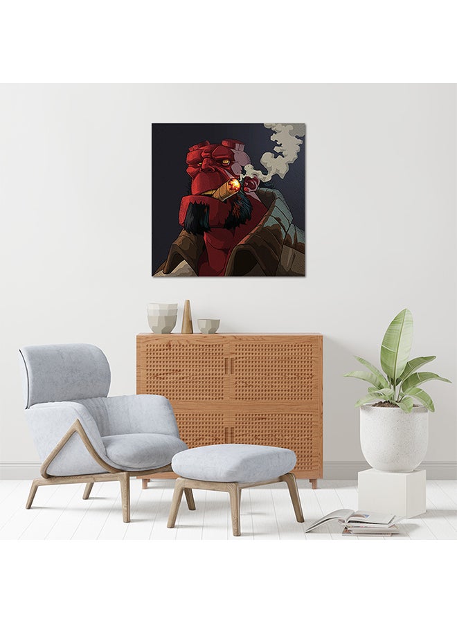 Hellboy MDF Wall Art Multicolour 30 X 30cm - Image 2