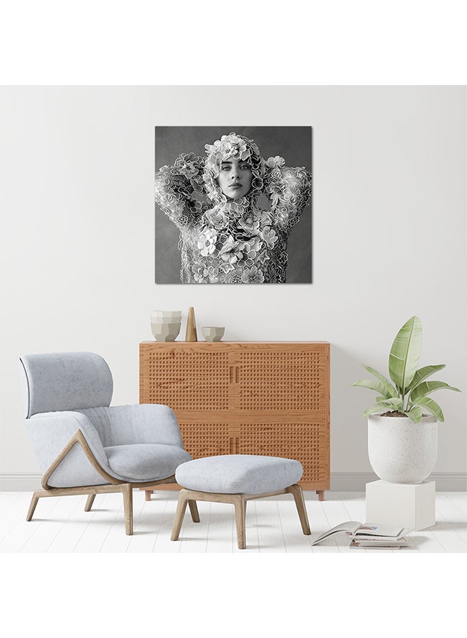 Billie Eilish MDF Wall Art Multicolour 30 X 30cm - Image 2