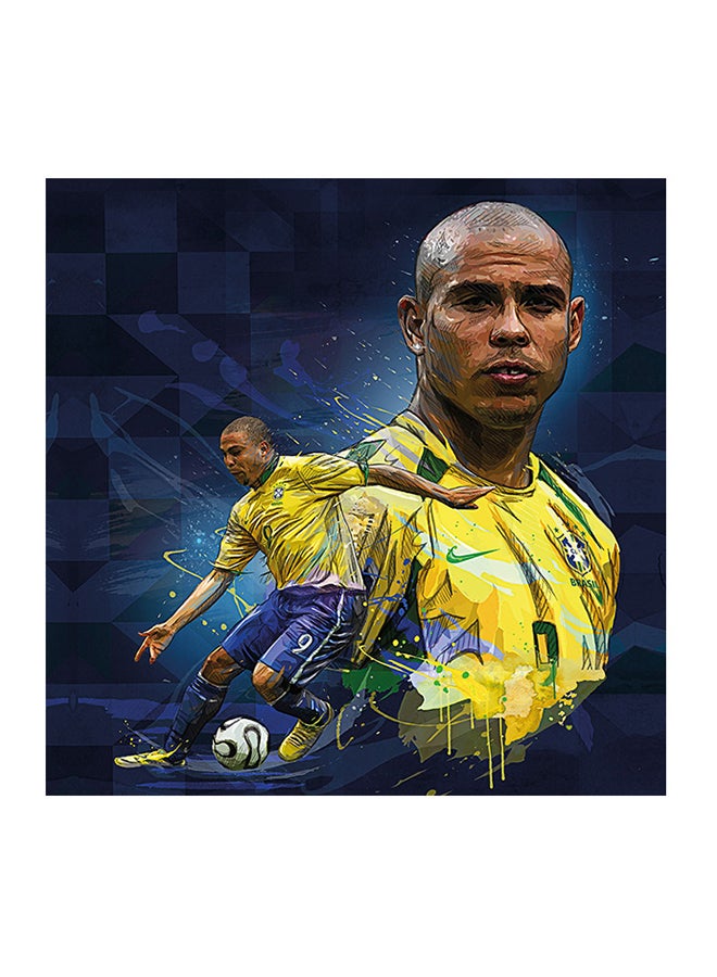لوحة فنية جدارية من خشب ام دي اف من رونالدو برازيل متعدد الألوان 30 X 30سم - Image 1