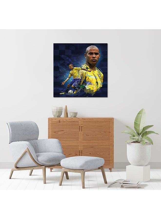لوحة فنية جدارية من خشب ام دي اف من رونالدو برازيل متعدد الألوان 30 X 30سم - Image 2