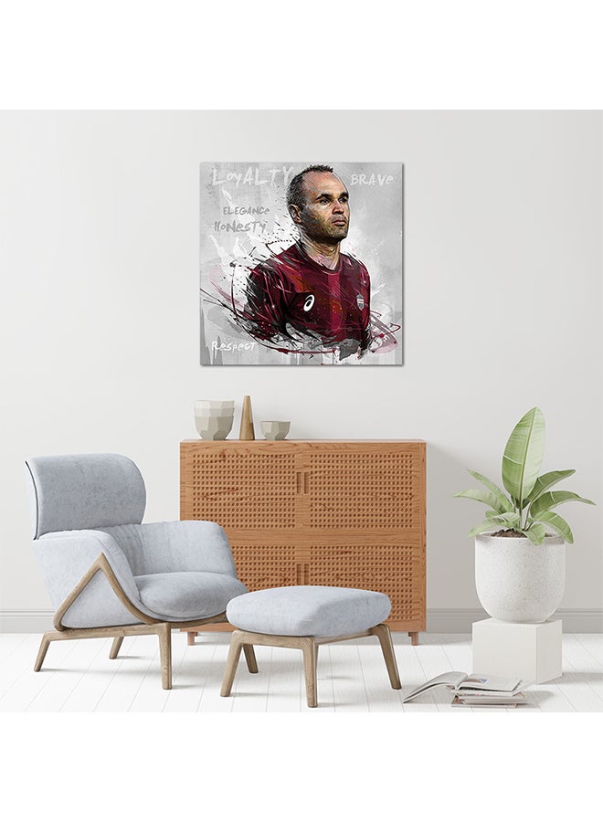 لوحة فنية من الخشب الليفي متوسط الكثافة من إنيستا متعدد الألوان 30 X 30سم - Image 2