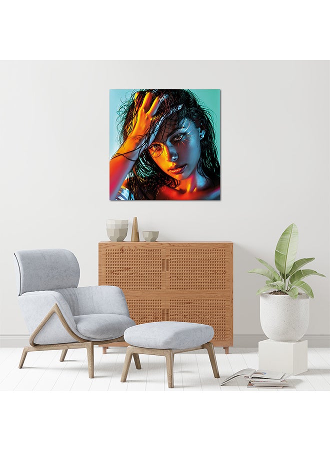 The Woman MDF Wall Art Multicolour 30 X 30cm - Image 2