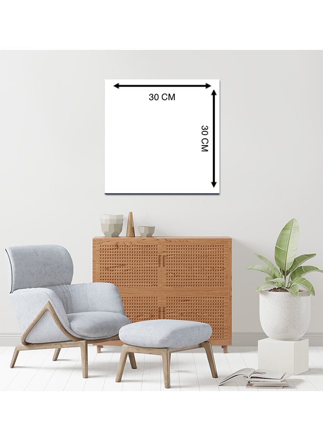 The Woman Digital Acrylic Colours MDF Wall Art Multicolour 30 X 30cm - Image 3
