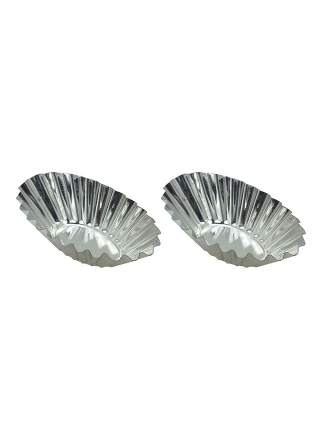 RK 12-Piece Tart Mould Set Silver 14cm - Image 2