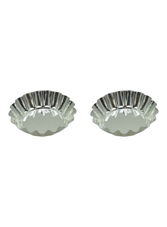 RK 12-Piece Tart Mould Set Silver 14cm - Image 5