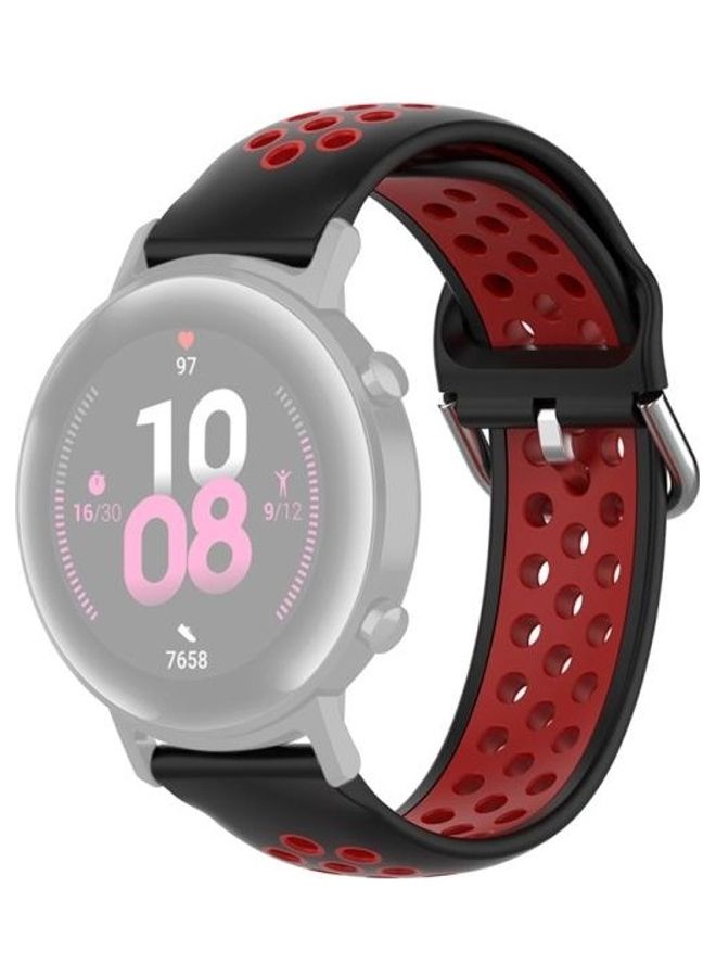 BGM Replacement Strap for Huawei Watch GT2e/GT/GT2 46/22mm Black/Red - Image 1