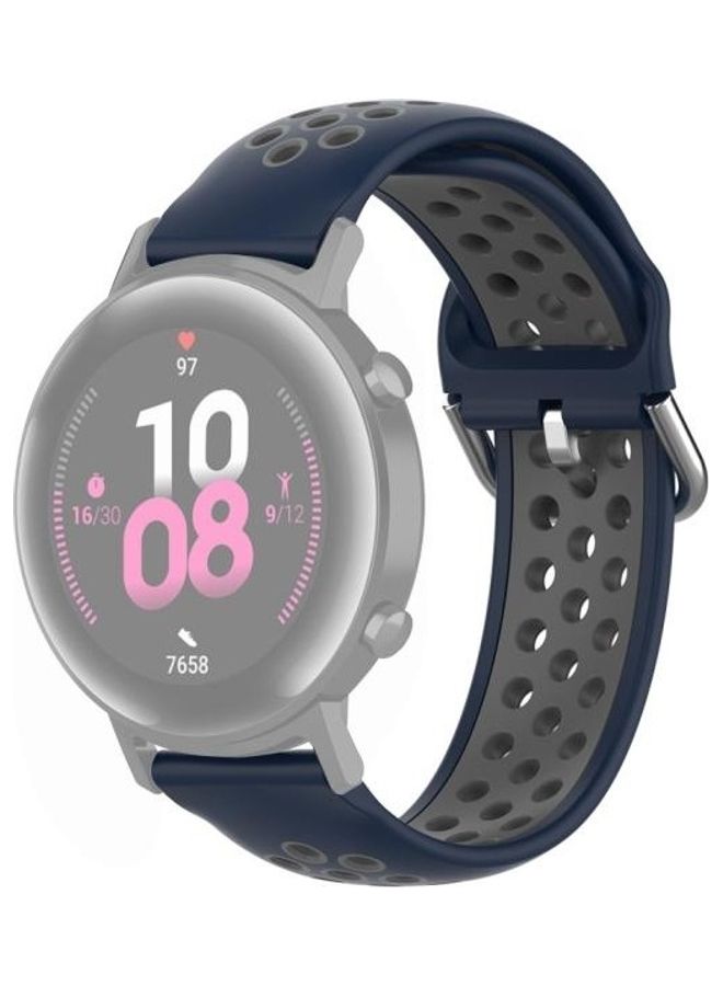 BGM Replacement Strap for Huawei Watch GT2 42mm Blue/Grey - Image 1